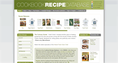 Desktop Screenshot of cookbookrecipedatabase.com